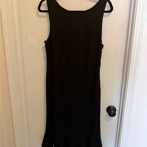 Black Premium Ponte Trumpet Dress